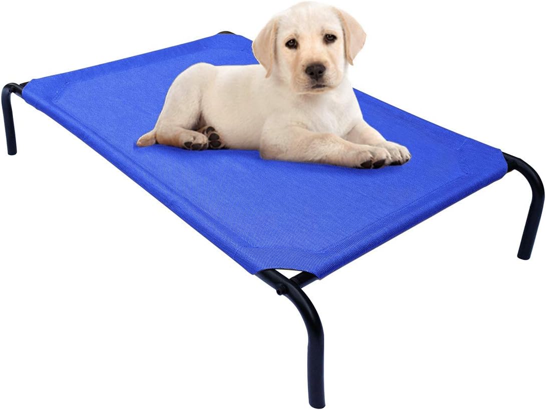 CAMA ELEVADA PARA PERROS CON BASES DE TUBO
