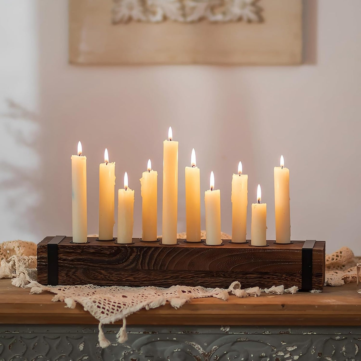 CANDELABRO DE MADERA