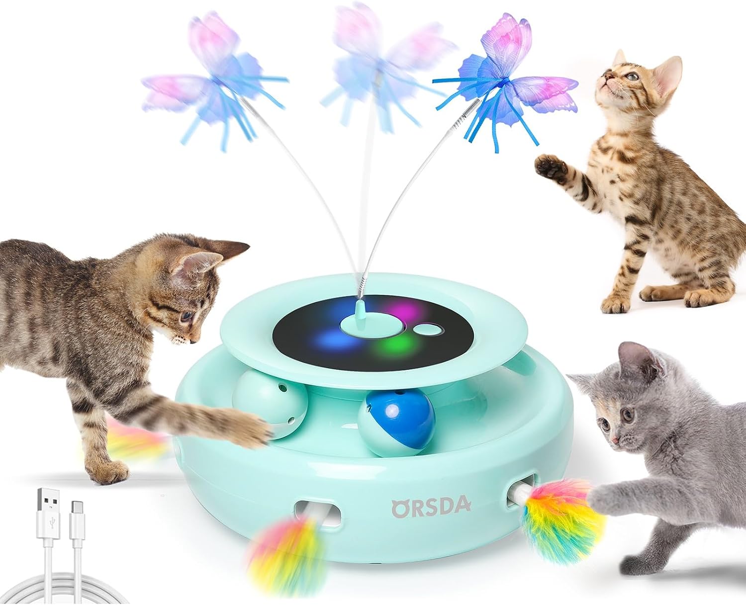 JUGUETE INTERACTIVO PARA GATOS 3 EN 1