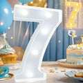 NUMERO 7 CON LUZ